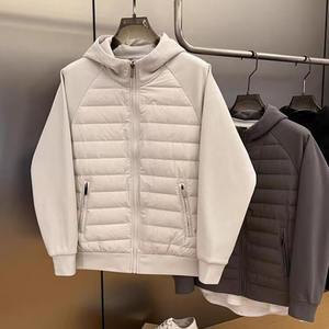 RNSHANGER Nuova <span class=keywords><strong>Giacca</strong></span> da <span class=keywords><strong>Uomo</strong></span> Primaverile Autunnale Leggera Trapuntata <span class=keywords><strong>in</strong></span> Cotone Semplice Cardigan Casual <span class=keywords><strong>Felpa</strong></span> con Cappuccio <span class=keywords><strong>Giacca</strong></span> per Coppia - Product Image 2