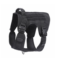 Harnais pour chien robuste TANXIANZHE en nylon 1000D, réglable, anti-traction, gilet tactique avec poignée, imperméable, OEM, pour grands chiens, entraînement