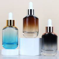 Bouteilles compte-gouttes en verre rechargeables de haute qualité avec logo personnalisé, 15 ml, 30 ml, 50 ml, pour huile essentielle, sérum liquide, cosmétiques
