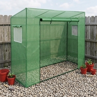 Invernadero Tipo Túnel de 200x70x170 cm con Estructura Metálica y Protección Antirrotura para Jardín