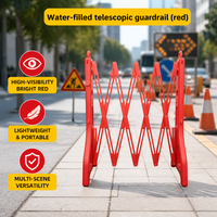 Barrera de Aislamiento Plegable de Seguridad con Barandilla Reflectante de Alta Visibilidad