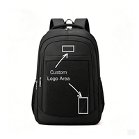 Sac à dos pour ordinateur portable résistant à l'eau pour homme, sac à dos de voyage multi-compartiments, possibilité de personnaliser le logo