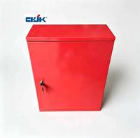 Armoire de rangement pour enrouleur de tuyau d'incendie avec serrure, en acier au carbone, équipement flexible de protection incendie et de lutte contre les incendies d'urgence