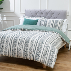 Juego de cama suave con estampado geométrico, funda de edredón de algodón de estilo americano, Reversible, de lujo, 80, 3 uds. - Product Image 4