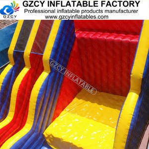 Château gonflable commercial avec mur d'escalade et toboggan combinés, jeu interactif pour enfants avec escalade et glisse pour événements - Product Image 3