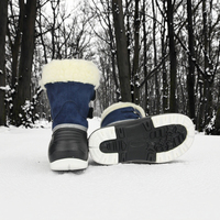 Bottes d'hiver en fourrure et daim pour enfants, imperméables, légères, chaudes, en EVA, pour la neige, vente en gros