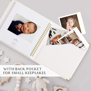 Baby Shower Darling libro de memoria Primer año diario álbum de recortes hito recuerdo para niña bebé memoria libro de invitados - Product Image 5