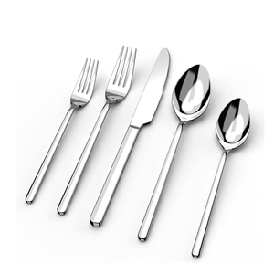 Couteau, cuillère et fourchette en acier inoxydable personnalisés en usine, style américain, argenterie de haute qualité pour mariage, fête, restaurant - Product Image 1