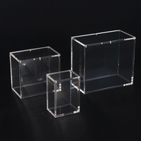 Boîte en acrylique personnalisée emballée individuellement, magnétique forte, transparente et résistante aux UV pour boîte de suralimentation et étui en acrylique Etb