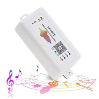 Contrôleur de bande LED SPI RGBIC BT avec synchronisation musicale, compatible WS2811 WS2812B, variateur de pixels LED intelligent pour la maison, certifié CE RoHS, contrôle par application