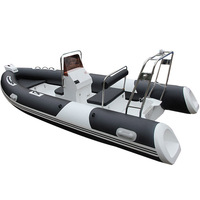 Kayak à ribs en fibre de verre de 16 pieds (480 cm) – Bateau pneumatique à ribs en PVC populaire pour la pêche – Meilleure vente