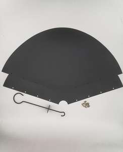 Déflecteur d'écureuil en plastique enveloppant la protection de poteau de mangeoire d'oiseau pour le jardin extérieur - Product Image 1