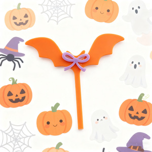 ของตกแต่งเค้กอะคริลิคฮาโลวีนรูปค้างคาวและผี  ของตกแต่งเค้กธีมน้ำผึ้งและความหวาน  อุปกรณ์จัดปาร์ตี้ - Product Image 3