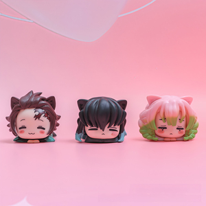 Figurines miniatures Chibi Cat DS en PVC, 6 pièces = 1 ensemble, 6,5 cm, figurines d'action mignonnes, ornements d'anime, cadeaux pour les fans de <span class=keywords><strong>manga</strong></span>, fête d'anniversaire - Product Image 2