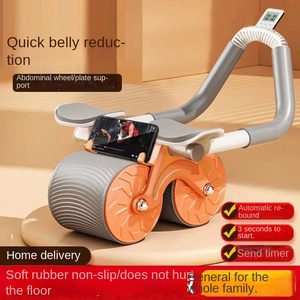 Équipement d'exercice à domicile <span class=keywords><strong>de</strong></span> roue <span class=keywords><strong>de</strong></span> <span class=keywords><strong>fitness</strong></span> abdominale à rebond automatique pour l'entraînement musculaire Support plat transfrontalier pour rouleau abdominal - Product Image 5