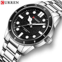 Herrenuhr CURREN 8450 Business Luxus-Armbanduhr Wasserdicht Edelstahl Sport-Charme Quarz-Uhren