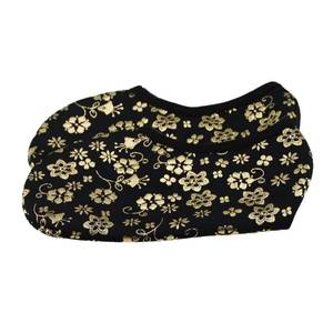 Calcetines cortos de lana cálidos para mujer, antideslizantes, dorados, para uso diario, OEM, venta al por mayor/envío directo con logotipo de marca - Product Image 2