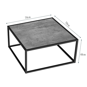 <span class=keywords><strong>Table</strong></span> basse carrée moderne du milieu du siècle, légère mais durable, cadre en métal, tables basses en bois pour la maison, le bureau, le salon - Product Image 3