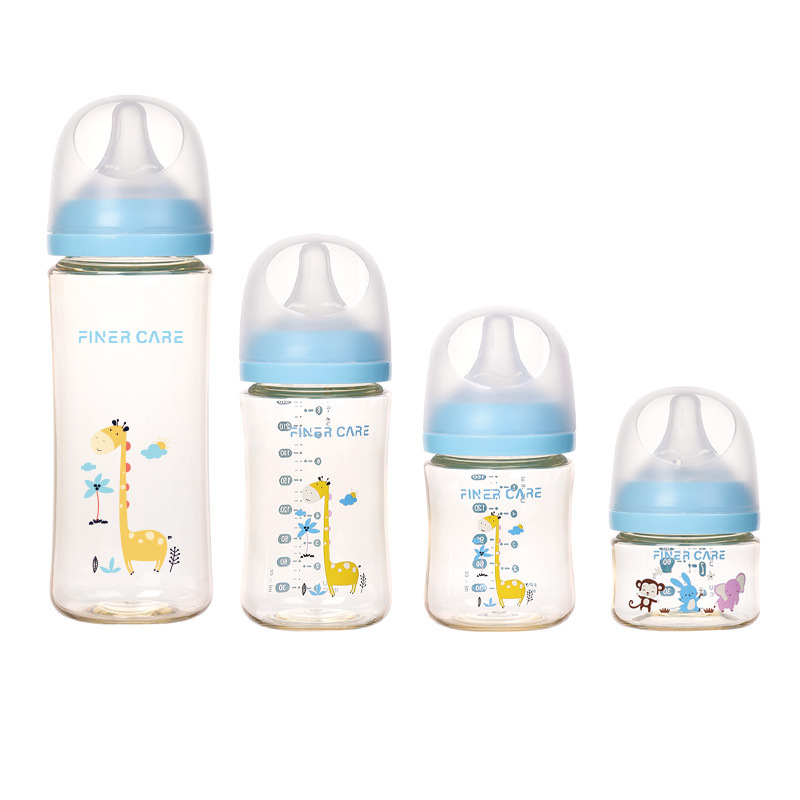 Wide Caliber Baby Bottle Cartoon Pattern