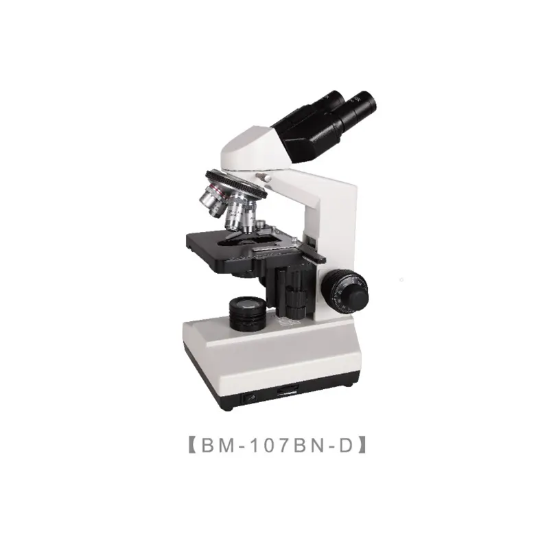 Lampu Halogen 6V/20W, Mikroskop Binokular Biologis Empat Kali Lipat Seri BM-107bn