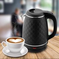 Bouilloire Électrique Sans Fil OEM Personnalisée 2L à Double Paroi, Protection Anti-Ébullition à Sec, Rotation à 360°, Contrôle Multi-Températures, Acier Inoxydable, Pour Extérieur