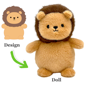 Peluche Animato di Alta Qualità Personalizzato, Leone Morbido Fatto a Mano, Giocattolo da Coccolare per Neonati - Product Image 2