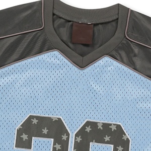 Camiseta Deportiva de Fútbol con Cuello en V, Corte Regular, 100% Algodón, Tejido Transpirable de Secado Rápido, Manga Corta, Personalizable - Product Image 3