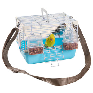 USMILEPET, gran oferta, jaula para pájaros ornamental pequeña de plástico y alambre, fácil de llevar, una gran opción para los dueños de mascotas en movimiento - Product Image 1