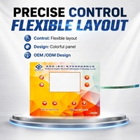 Servicio OEM Personalizado, Venta Directa de Fábrica, Superficie Táctil de Control, Superposición Gráfica, Membrana Impermeable