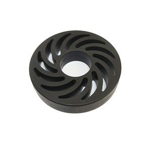 Ruedas recubiertas de goma/PU/silicona personalizadas Shore 70A-95A, ruedas con núcleo de metal negro/rojo/azul - Product Image 4