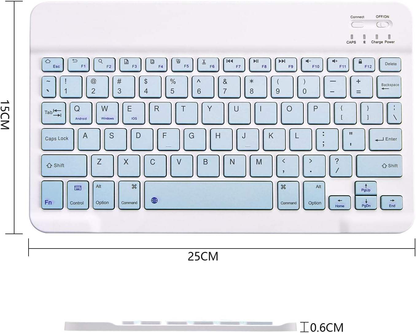 Clavier bleu