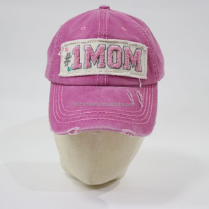 หมวกเบสบอลแบบ 6 แผง แต่งผ้าปักลายแบบวินเทจ ทรง Dad Hat ไม่เสริมโครง สำหรับกิจกรรมกลางแจ้ง - Product Image 1