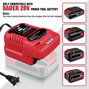 Mini <span class=keywords><strong>chargeur</strong></span> <span class=keywords><strong>rapide</strong></span> de remplacement pour batterie Bauer 20V, compatible avec les batteries d'outils électriques Bauer 20 Volt Max 1702C-B Series - Product Image 2