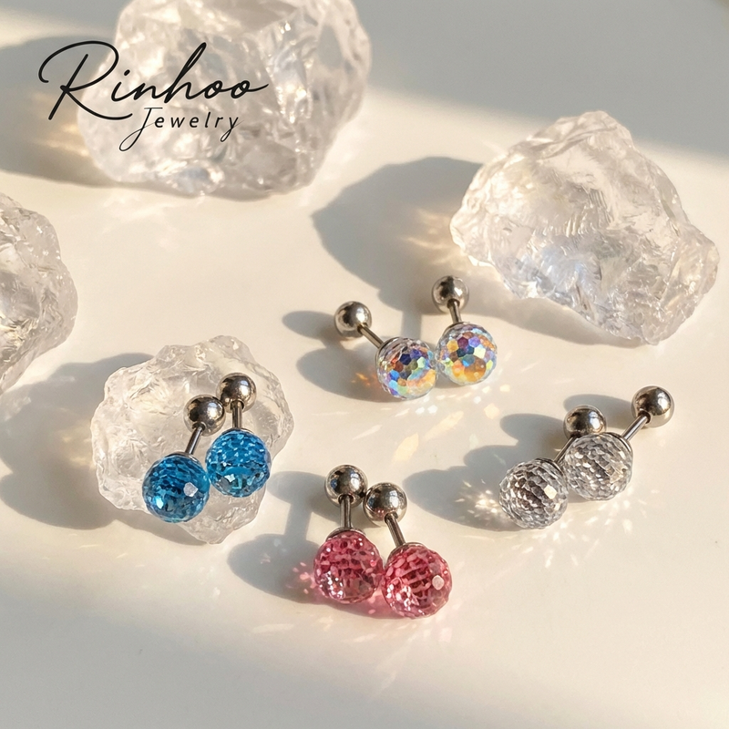 New Crystal Drop Earrings With Bling