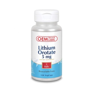 Hữu Cơ Cám Gạo chiết xuất <span class=keywords><strong>Lithium</strong></span> orotate viên nang OEM <span class=keywords><strong>Lithium</strong></span> orotate 5 miligam viên nang Chelated cho hỗ trợ tâm trạng - Product Image 2