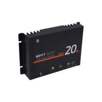 Contrôleur de charge solaire intelligent MPPT 12V 24V 20A, chargeur solaire intelligent pour camping-car, caravane, bateau, camping