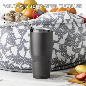 Gobelet isotherme à double paroi en acier inoxydable avec revêtement poudré, résistant à la chaleur, 30 oz, avec logo des marques NCAA Kentucky Wildcats - Product Image 2