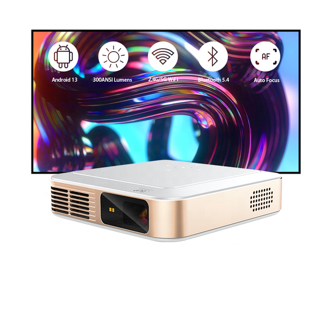 Mini Portable Android Home Theater Projector 4K HD Mobile Projector High Lumens Wireless Smart DLP 1080p Proyector Featuring