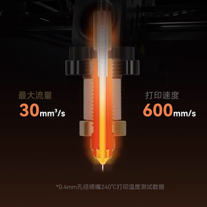 Buse bimétallique Lin'ao 3D K1C en alliage de cuivre 0,4 mm pour imprimante 3D Creality K1 K1 Max Ender 3 V3 - Accessoires - Product Image 1