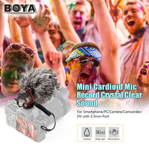 Xueren BOYA BY-MM1 Microfono da Studio Microfono Lavalier Mini Audio 3.5 millimetri Collare per il iphone <span class=keywords><strong>Canon</strong></span> Nikon DSLR Camera Camcorder - Product Image 5