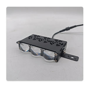 2 adet araba spot Led ızgara ışıkları ile DRL Fan sürüş sis çalışma ışığı harici yardımcı ışıklar Off-road araç kamyon - Product Image 5