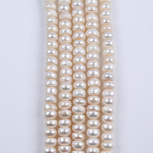 Zhuji 10-11mm White Flat <b>Pearl</b> Natural <b>Freshwater</b> Loose Round <b>Pearl</b> for DIY Necklace <b>Bracelet</b> - Product Image 4