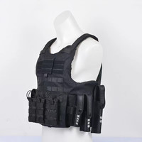 Gilet tactique camouflage sur mesure à dégagement rapide, porte-plaques rigide imperméable avec empiècements en maille pour l'entraînement sur le terrain