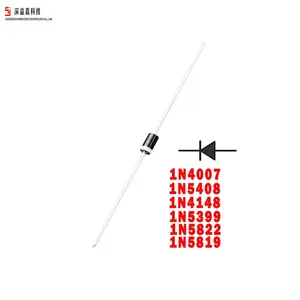 Tất cả các loạt 1n5408 1n4148 schottky <span class=keywords><strong>Diode</strong></span> Transistor <span class=keywords><strong>Diode</strong></span> <span class=keywords><strong>1A</strong></span> 1000V silicon PN Knot CHỈNH LƯU điốt cho PCB cung cấp điện - Product Image 1