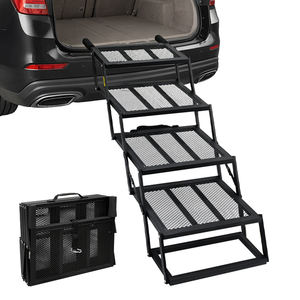 Verstelbare metalen draagbare opvouwbare hondenoploop/ladder, nieuw, voor auto's, SUV's en vrachtwagens - Product Image 1