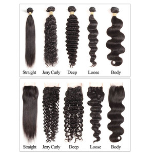 Grado 8A Visone Brasiliana Dei Capelli Del Virgin Dell'onda Del Corpo del Commercio All'ingrosso Brasiliano Dell'onda Del Corpo Brasiliani del virgin dei capelli Bundle Con Chiusura - Product Image 6