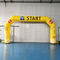 Arche gonflable géante en tissu Oxford pour ligne d'arrivée, idéale pour la publicité sportive en extérieur, les marathons, les courses et la décoration commerciale