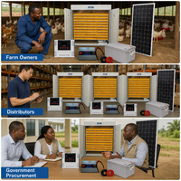 Haute qualité automatique micro-ordinateur contrôlé prix compétitif 5280 oeufs incubateur solaire équipement d'écloserie pour poulet