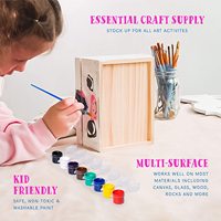 Xinyi Art Wholesale Eco Friendly Acrylic Paint Set with Brush 3ml Acrylic Paint Set for Kids 12 Colors Kids' Acrylic Paint