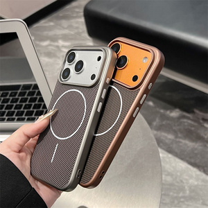 เคสโทรศัพท์มือถือแม่เหล็กคาร์บอนไฟเบอร์แท้สำหรับ iPhone 17 16 15 Pro Max ผิวสัมผัสลายผ้าลินินแบบ TechWoven ฝาหลังแม่เหล็กแบบด้าน - Product Image 5